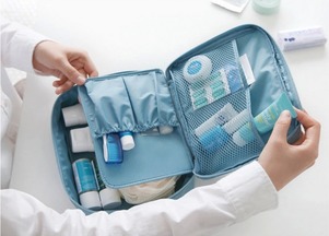 韓國便攜洗漱包收納化妝包深圳加工訂做 實體廠家,專業(yè)定制箱包休閑化妝包加工廠家